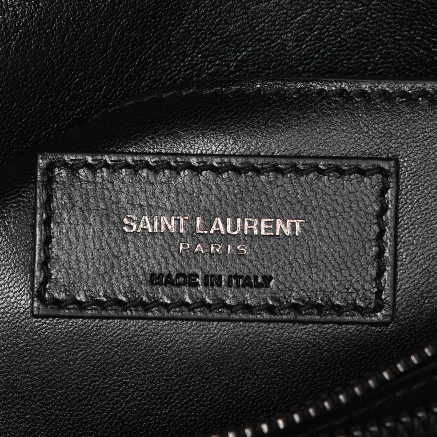 Saint Laurent Calfskin Matelasse Diamond Quilted Monogram Medium College Bag Black 7 of 9