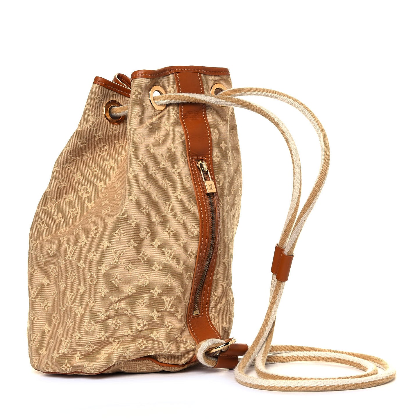 Mini Lin Monogram Betsy Backpack Beige