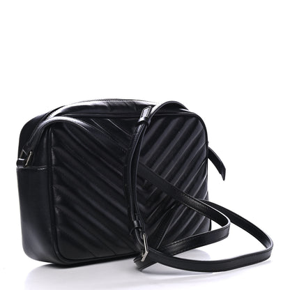 Saint Laurent Calfskin Matelasse Monogram Lou Camera Bag Black 2 of 4