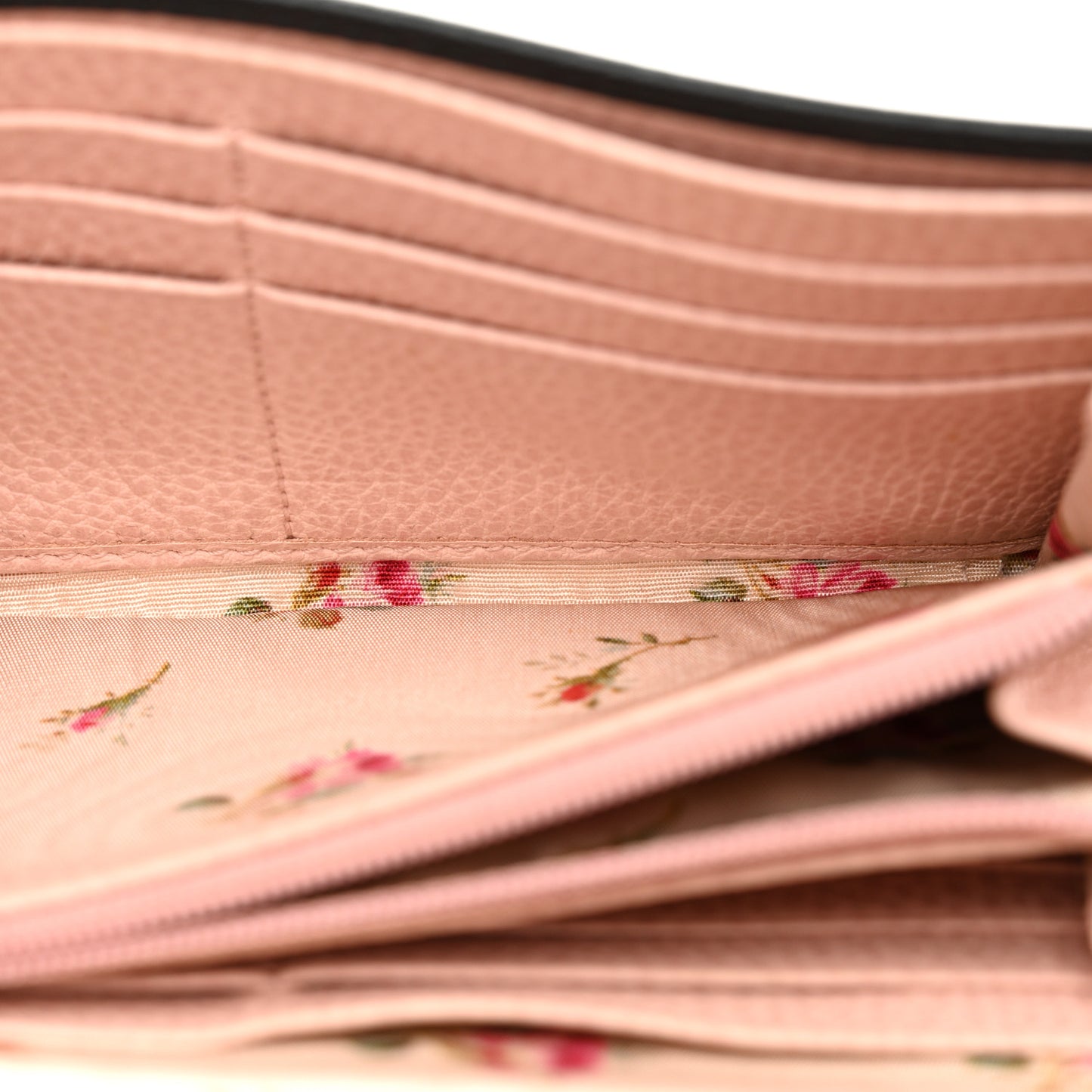 Calfskin Garden Continental Wallet Black