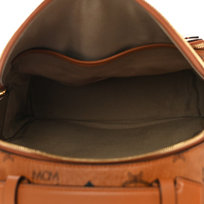 MCM Visetos Mens Medium Stark Backpack Cognac 5 of 11