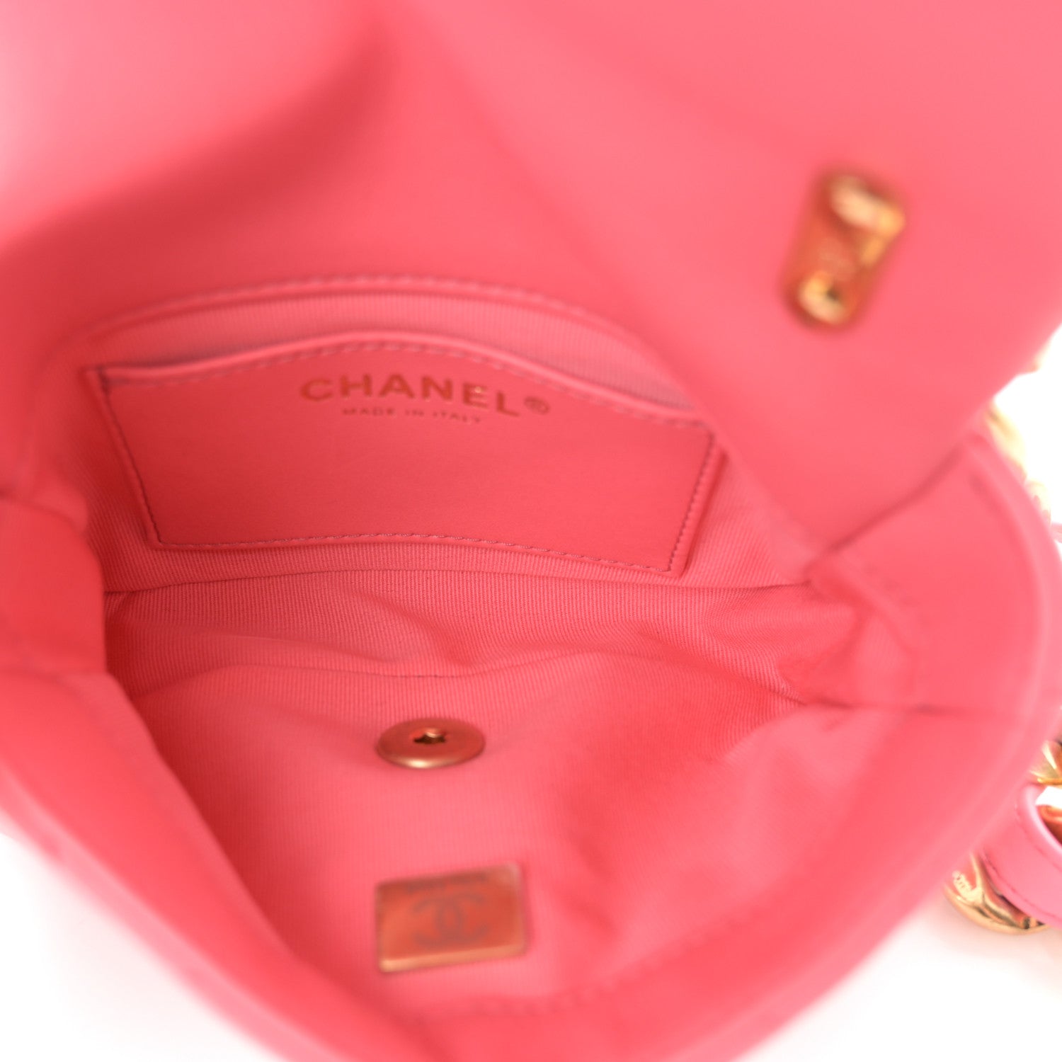 Chanel Lambskin Quilted Mini Funky Town Flap Pink 5 of 10