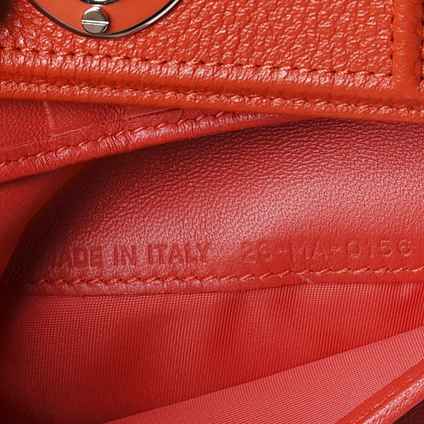 Grained Calfskin Cannage Diorama Elancee Wallet Inferno Red
