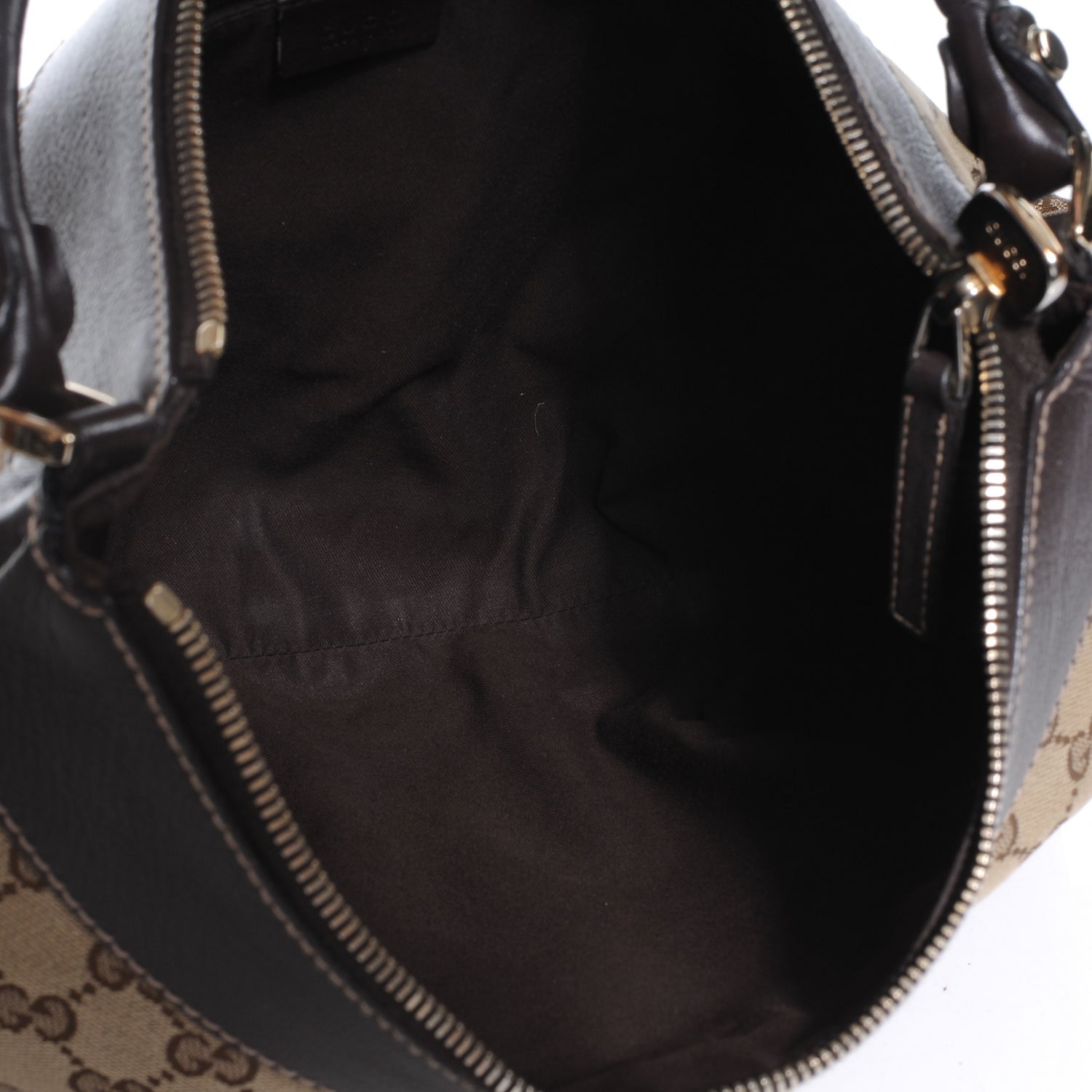 Gucci Monogram D Gold Large Hobo Ebony 7 of 9