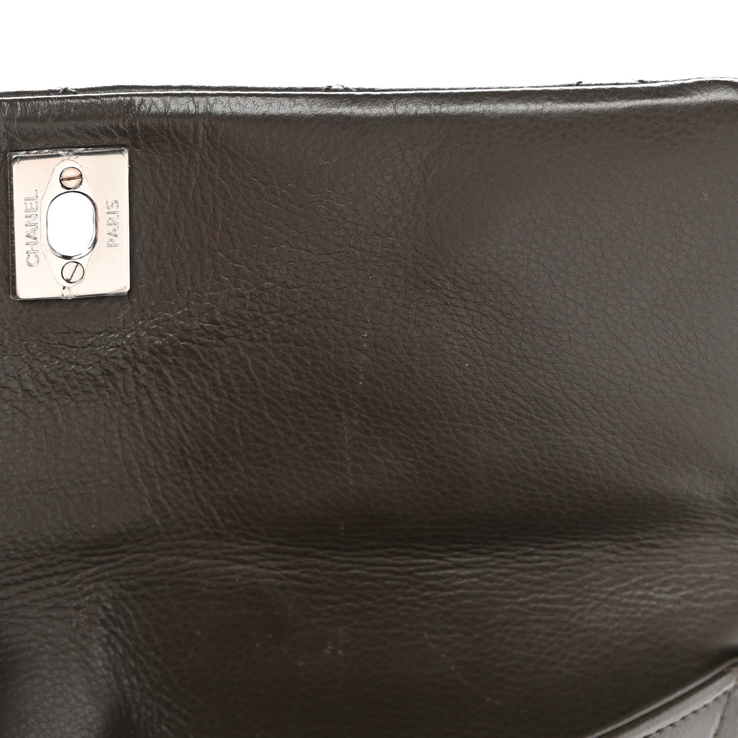 Lambskin Quilted Crossbody Dark Khaki