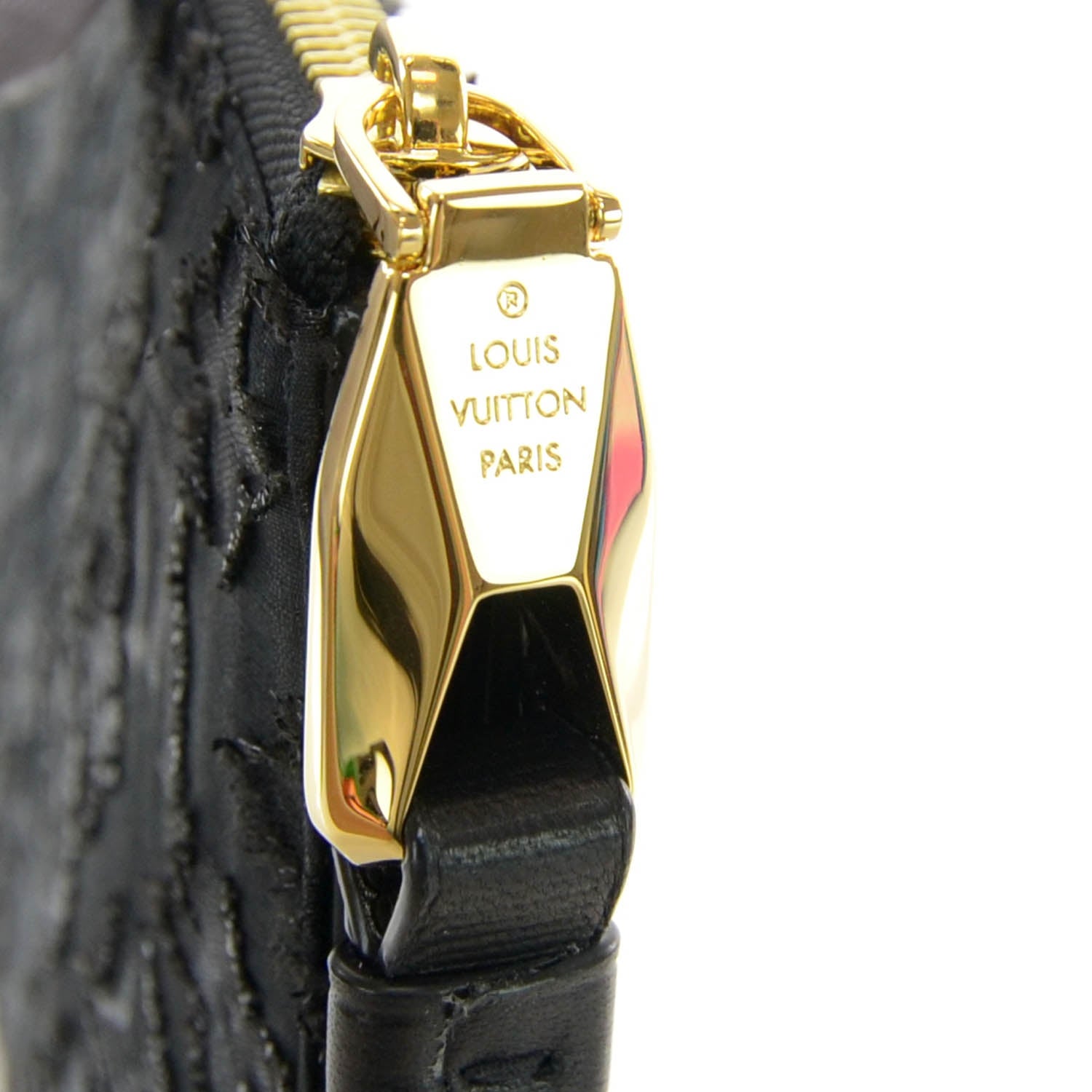 Louis Vuitton Monogram Lurex Flat Zip Pochette Noir 5 of 8