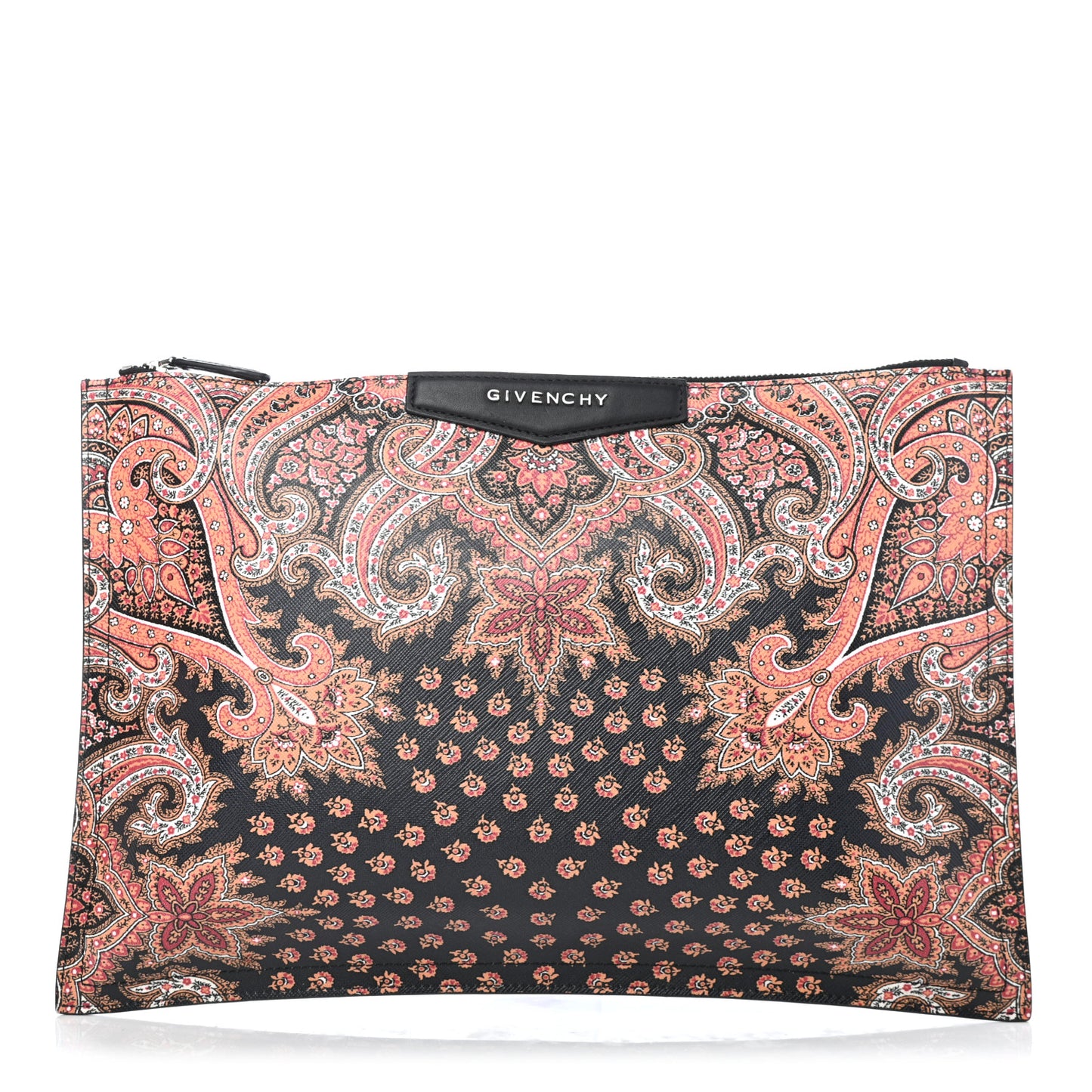Saffiano Paisley Print Medium Antigona Pouch