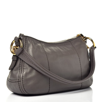 Prada Soft Calfskin Shoulder Bag Bambu 3 of 10