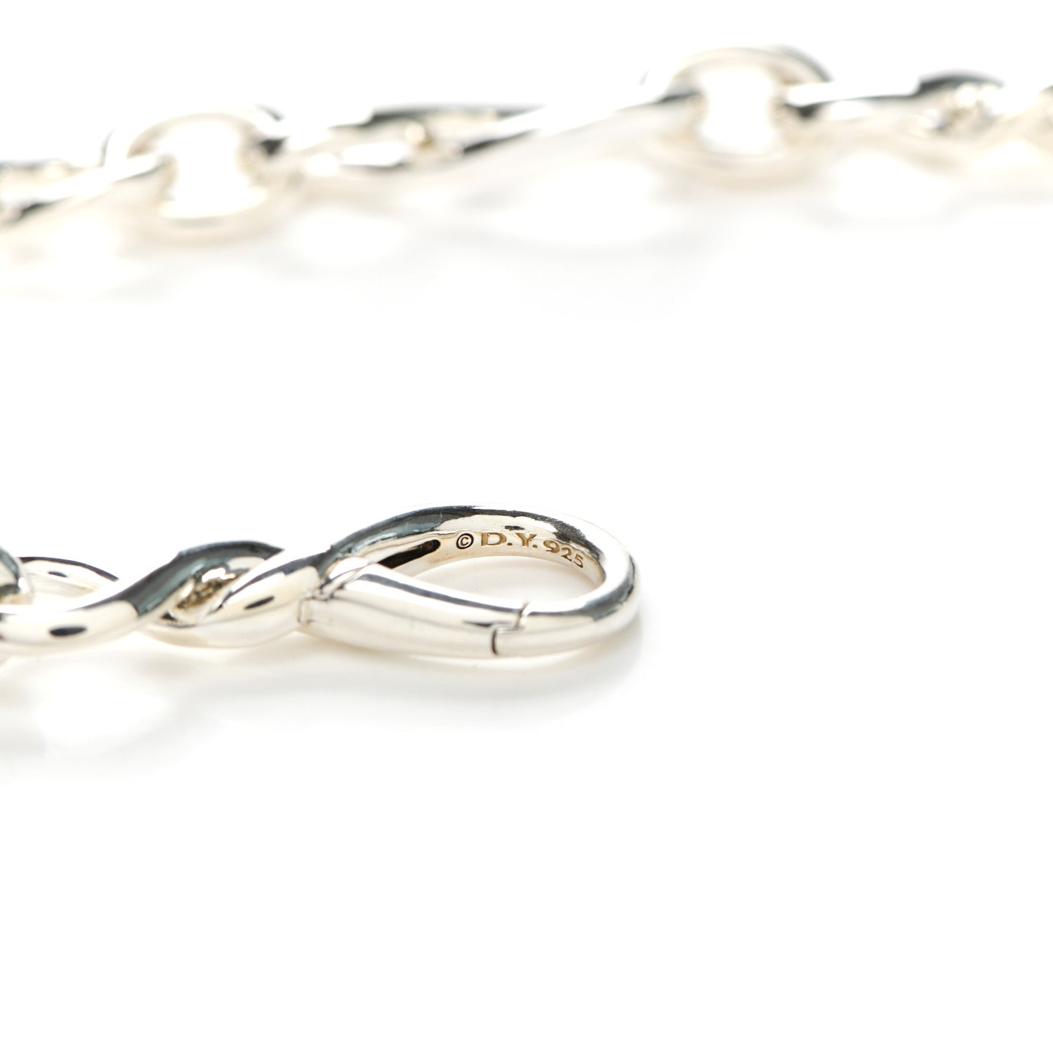 David Yurman Sterling Silver Continuance Chain Necklace 5 of 5