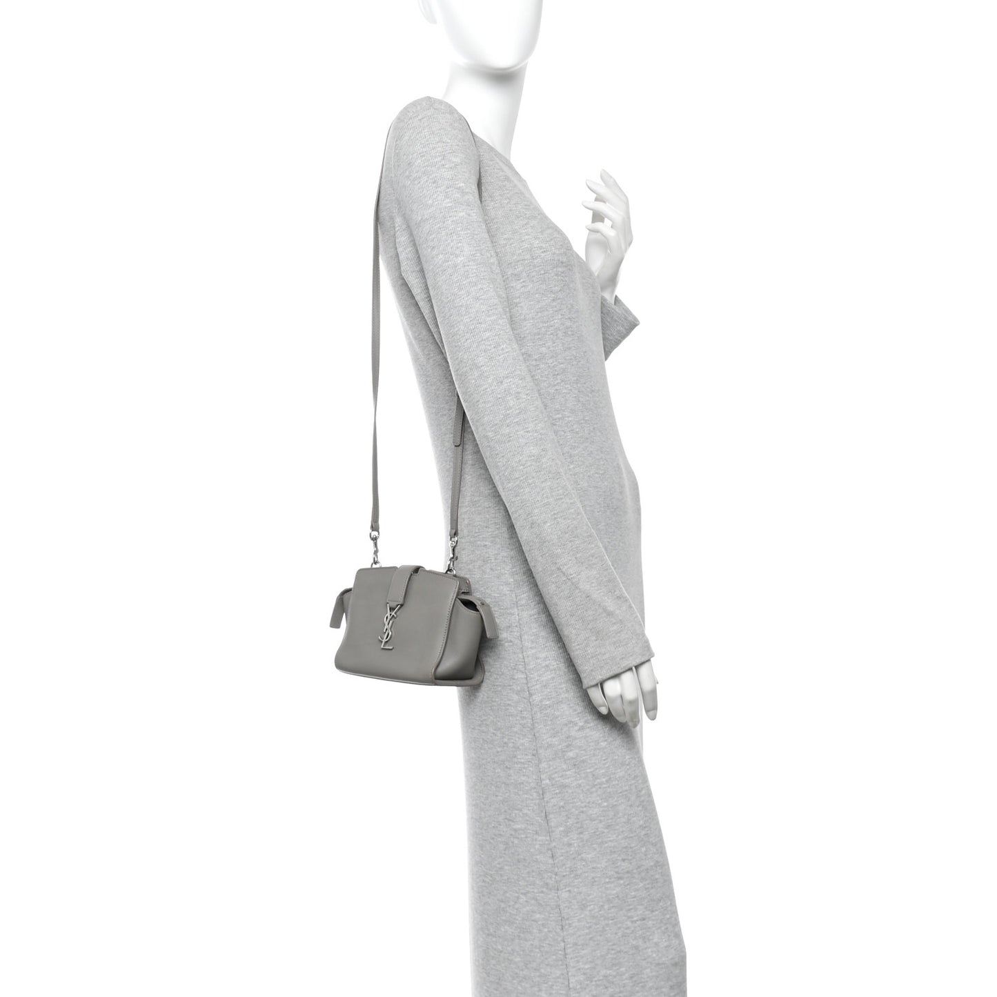 Calfskin Monogram Toy Cabas  Oyster Grey