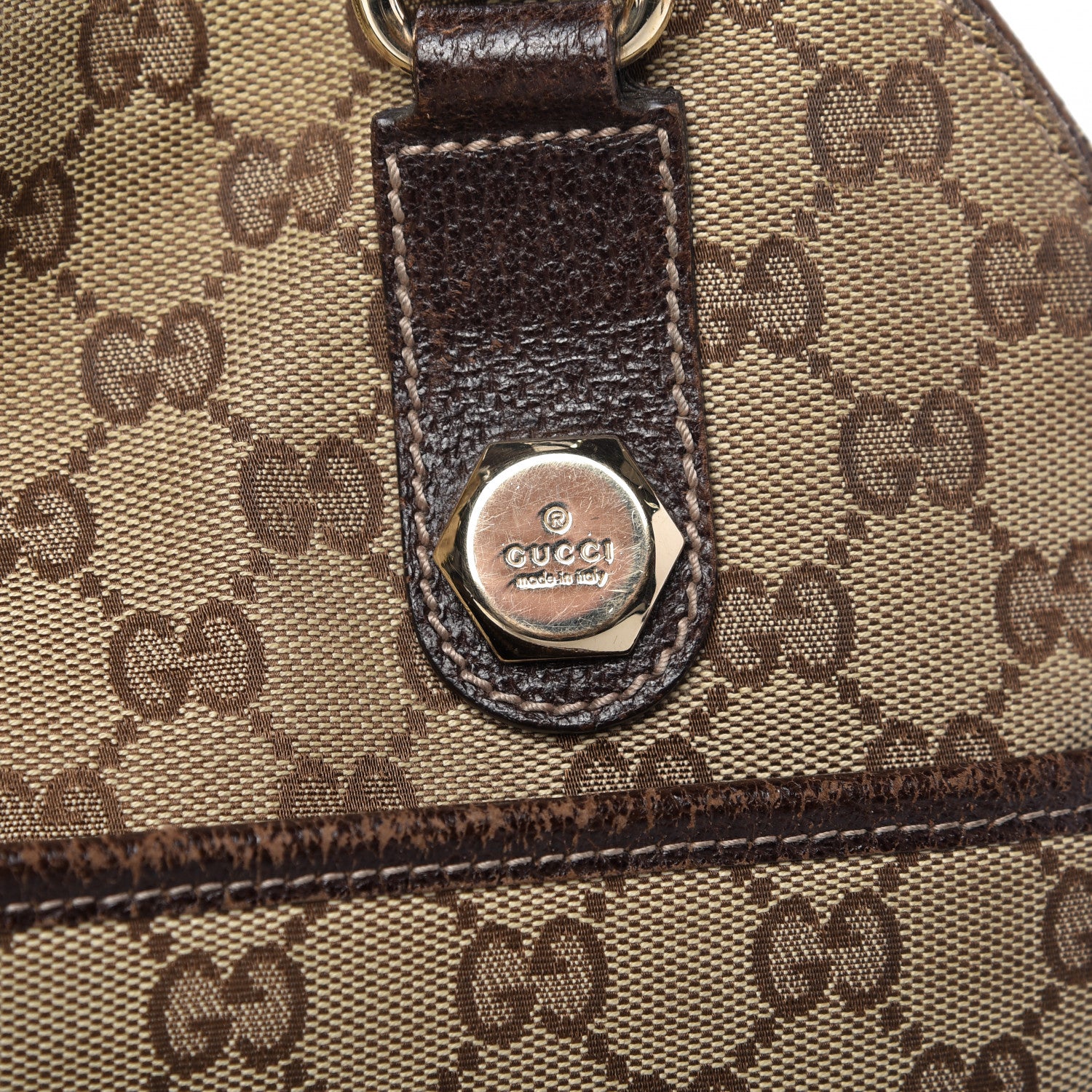 Gucci Monogram Medium Charmy Shoulder Bag Brown 10 of 16