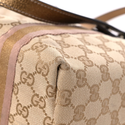 Gucci Monogram Medium Jolicoeur Tote Metallic 11 of 13