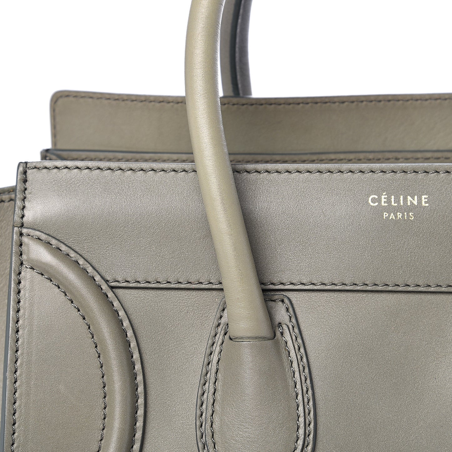 Smooth Calfskin Mini Luggage Grey