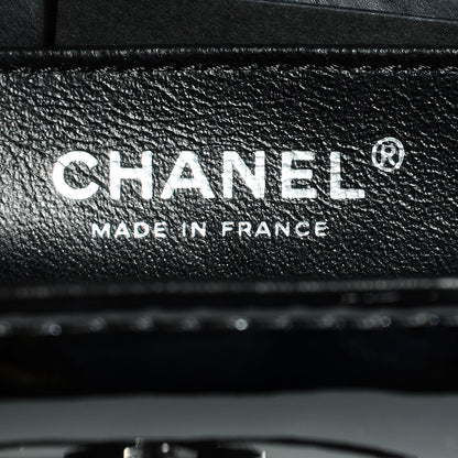 Chanel Patent Chevron Small Cutaway Flap Black 7 of 8