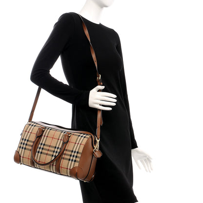 Burberry Horseferry Check Medium Alchester Bowling Bag Honey Tan 2 of 9