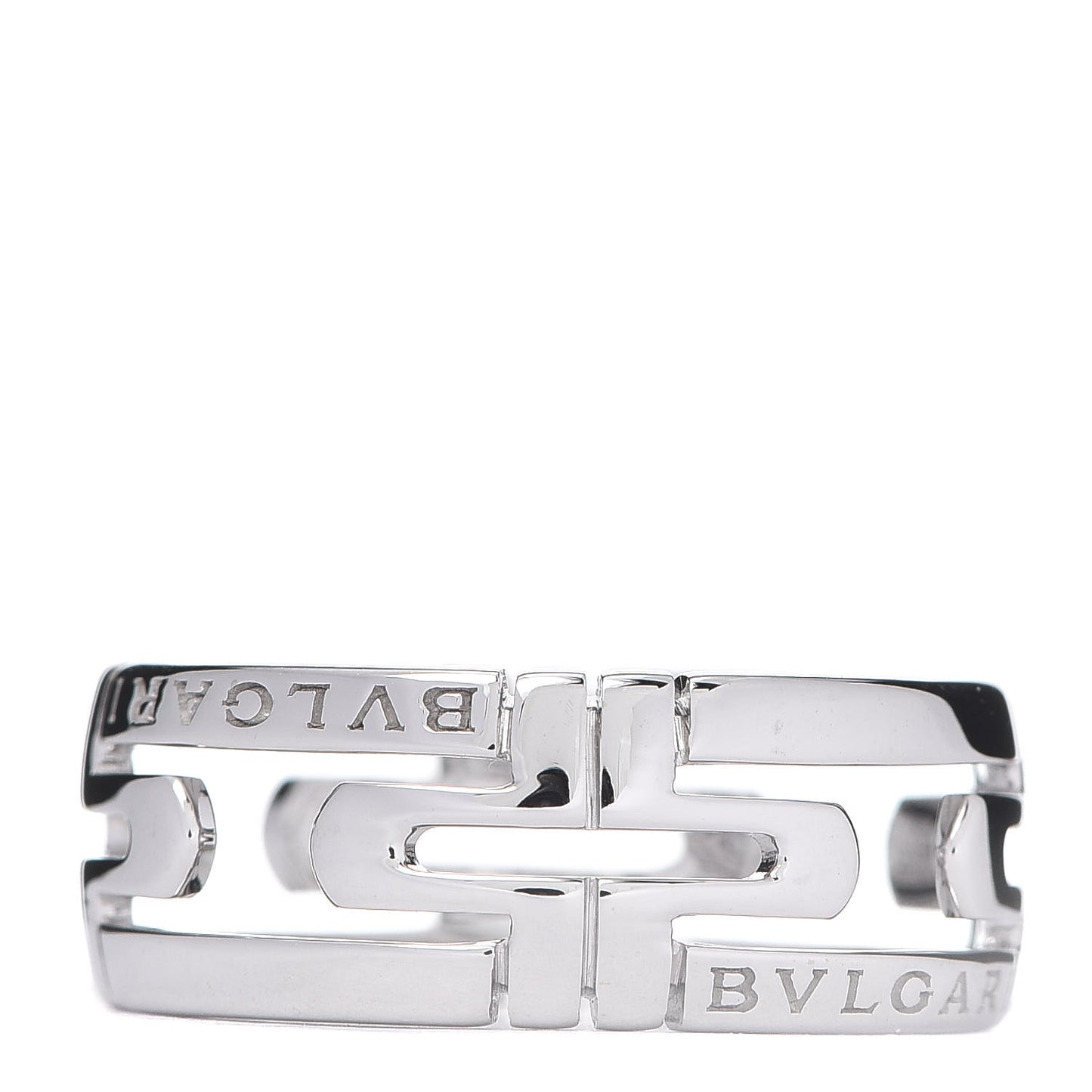 18K White Gold Parentesi Band Ring 51 5.75