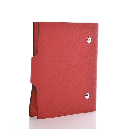 Hermes Togo Ulysse PM Agenda Cover Rouge Pivoine 3 of 8