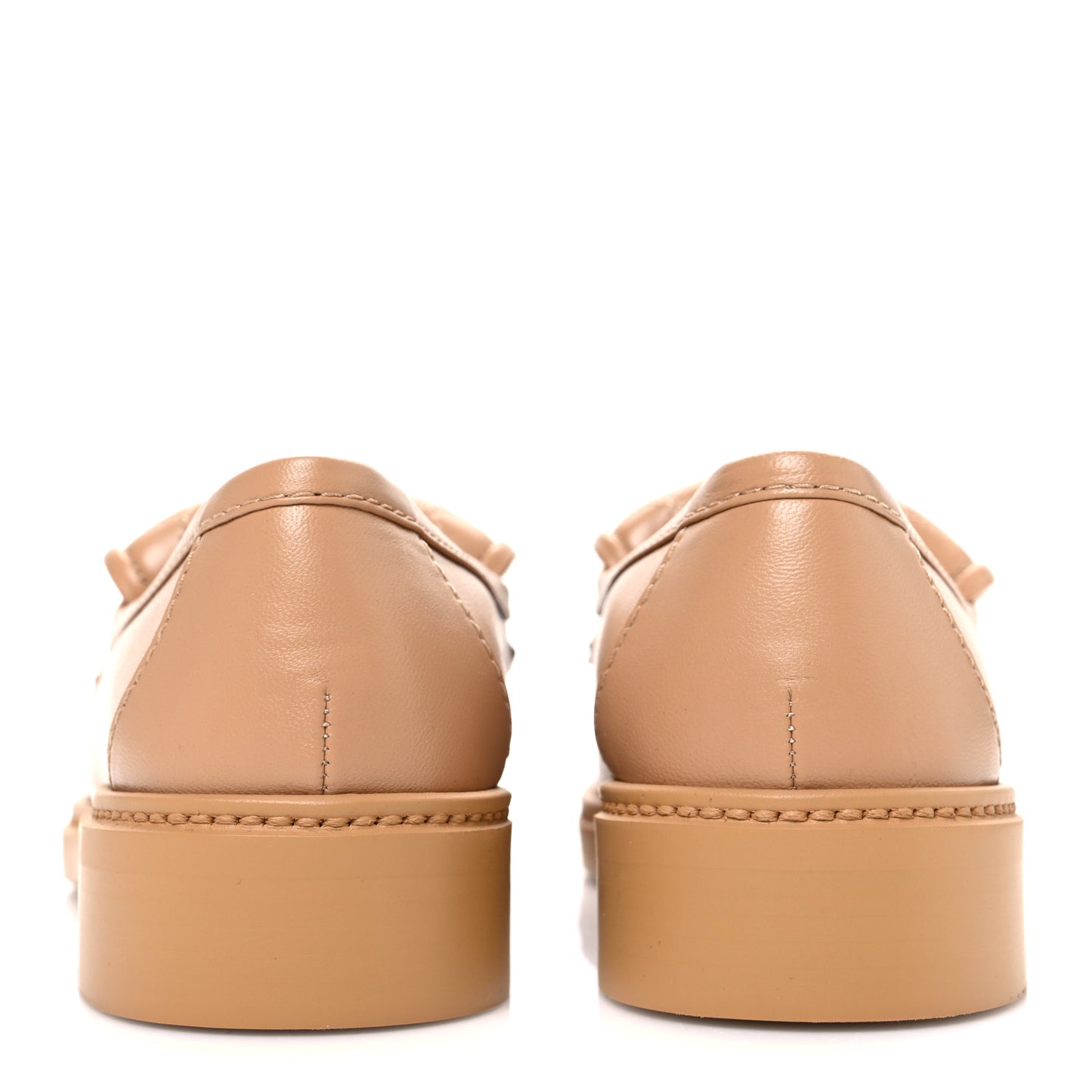 Lambskin Quilted CC Turnlock Loafers 39.5 Beige