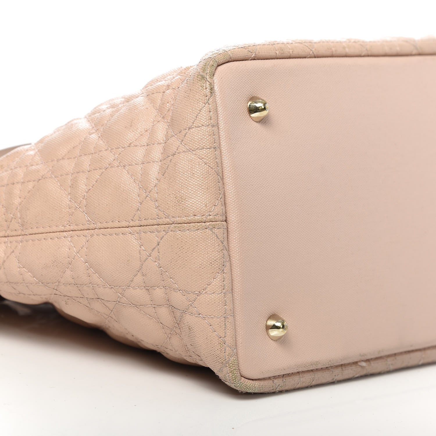 Christian Dior Coated Canvas Cannage Small Panarea Tote Beige 27 of 29