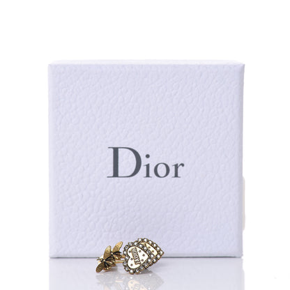 Christian Dior Metal Bee J'Adior Earrings Aged Gold 5 of 5