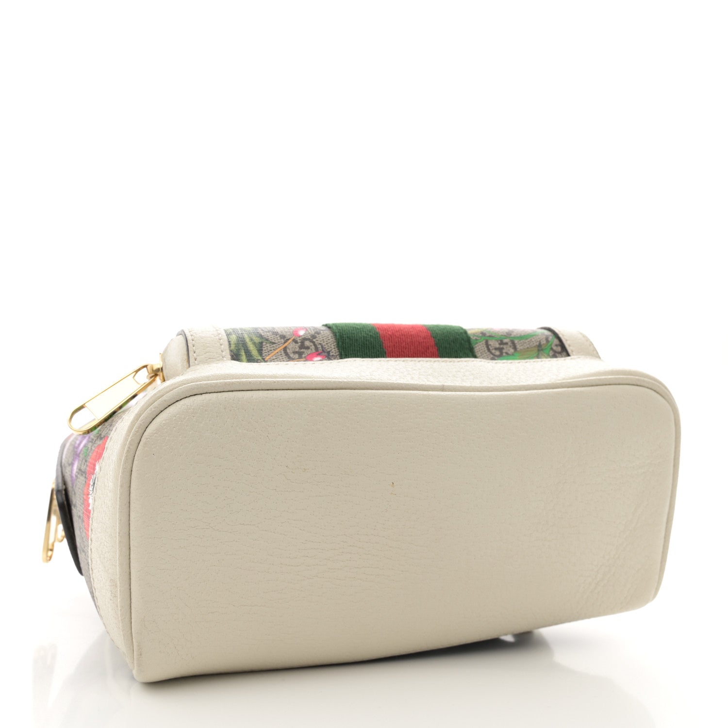 Gucci GG Supreme Monogram Flora Web Small Ophidia Day Backpack White 4 of 11