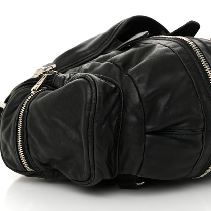 Alexander Wang Lambskin Marti Backpack Bag Washed Black Rhodium Hardware 8 of 14