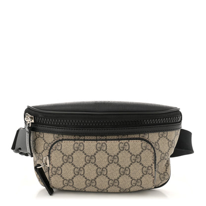 Gucci GG Supreme Monogram Belt Bag Black 1 of 11