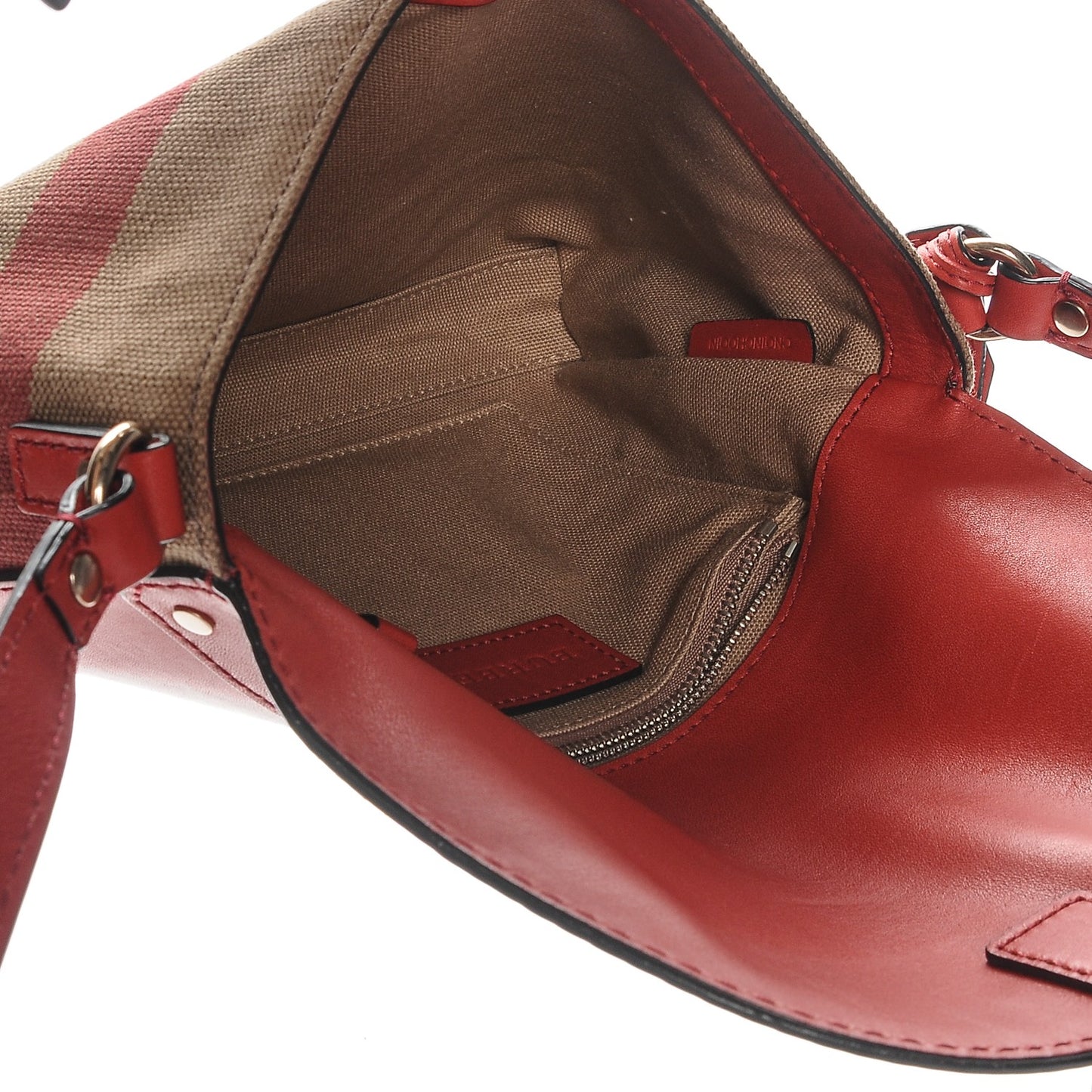 Canvas House Check Small Henham Crossbody Red