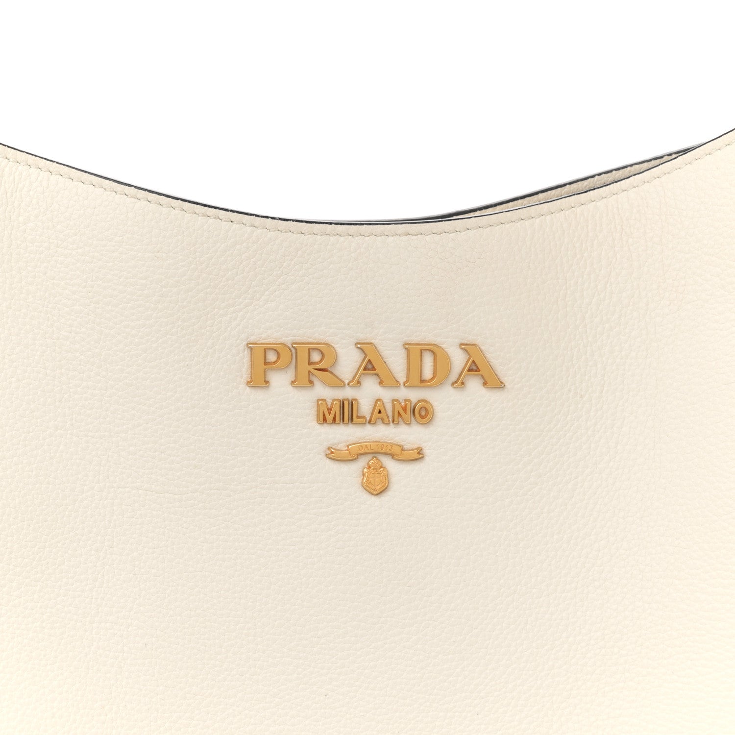 Prada Vitello Daino Soft Hobo Messenger Bag White 7 of 11