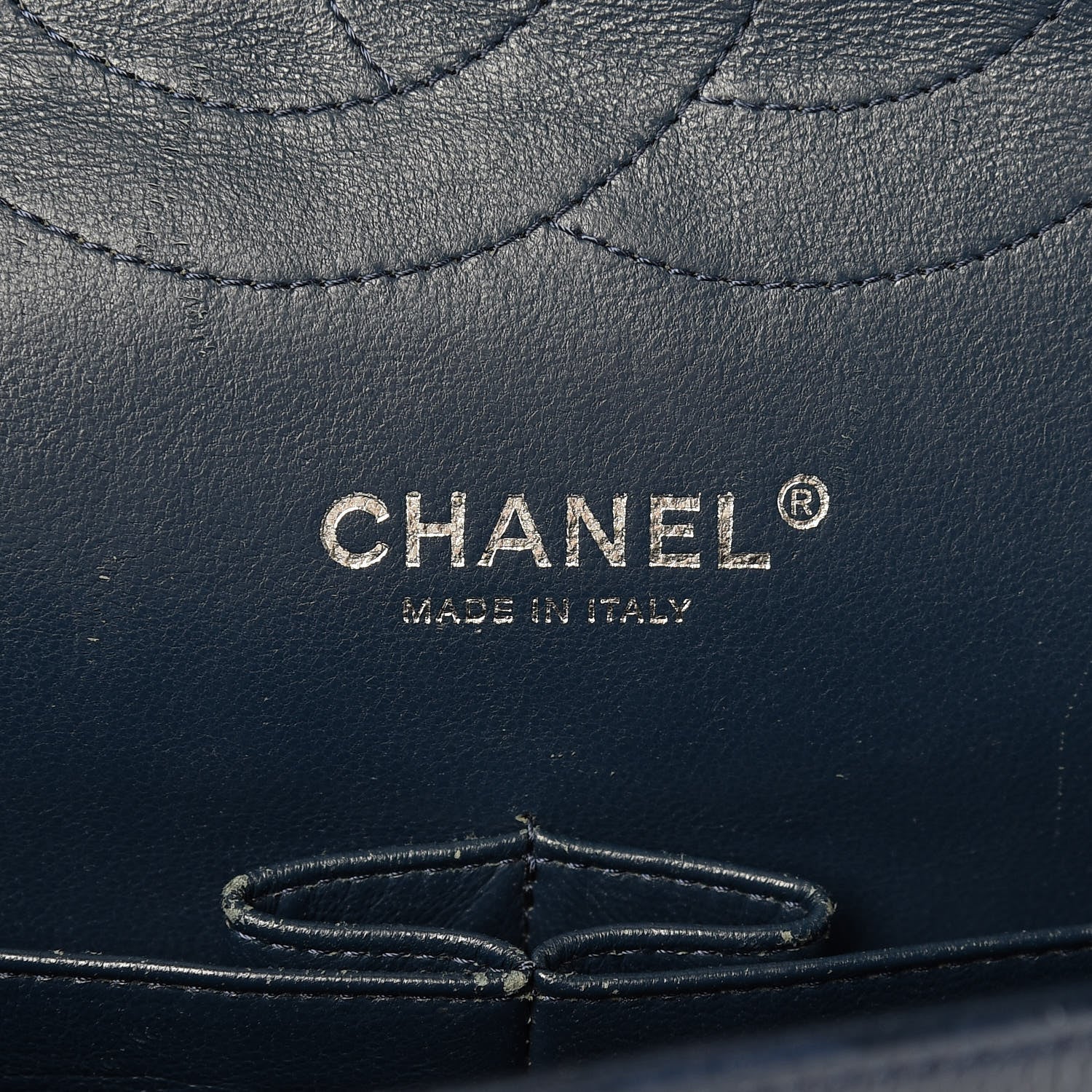 Chanel Caviar Quilted Jumbo Double Flap Navy Blue 7 of 20