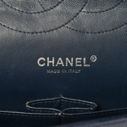 Chanel Caviar Quilted Jumbo Double Flap Navy Blue 7 of 20