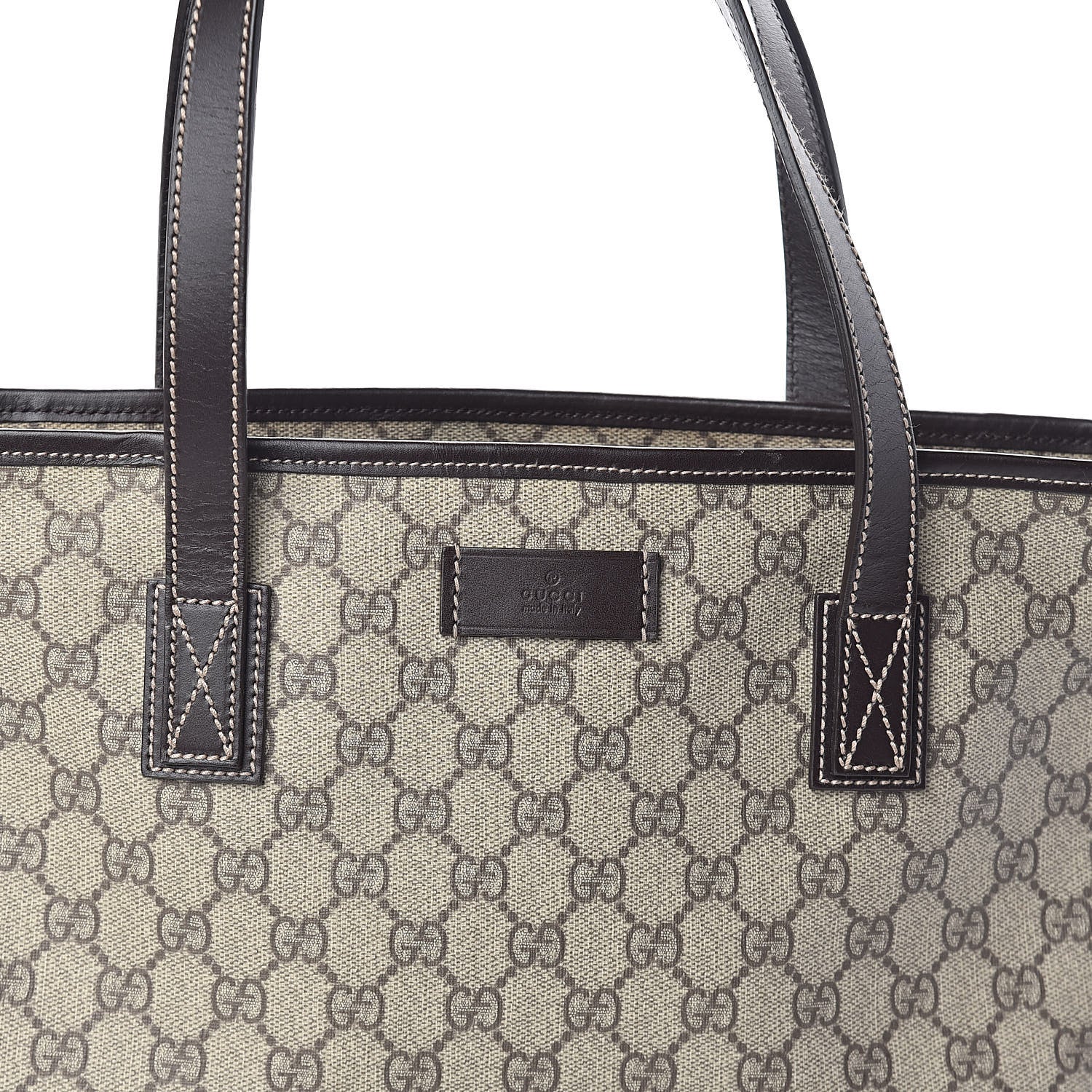 Gucci GG Supreme Monogram Small Joy Tote Dark Brown 7 of 9
