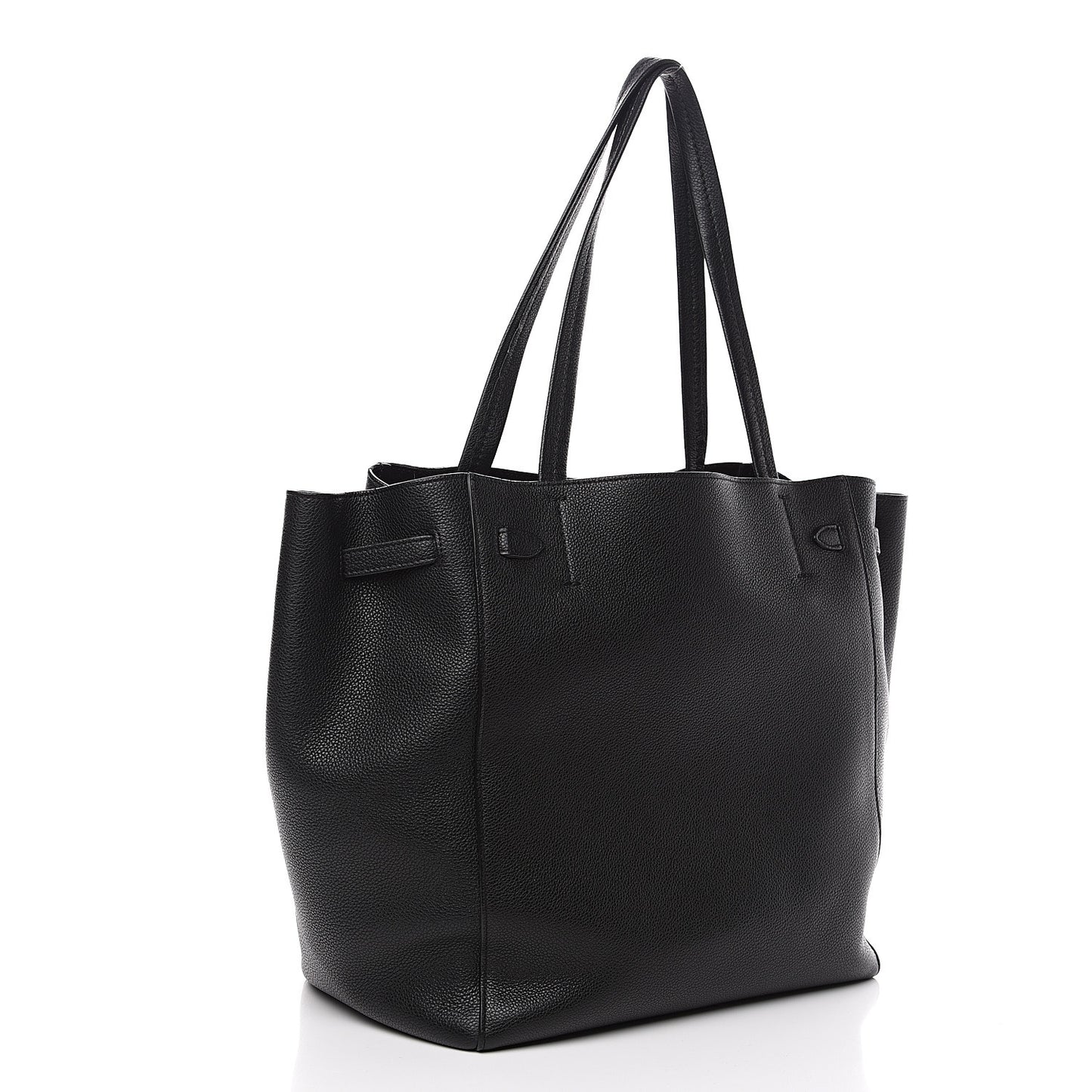 Soft Grained Calfskin Small Belt Cabas Phantom Black