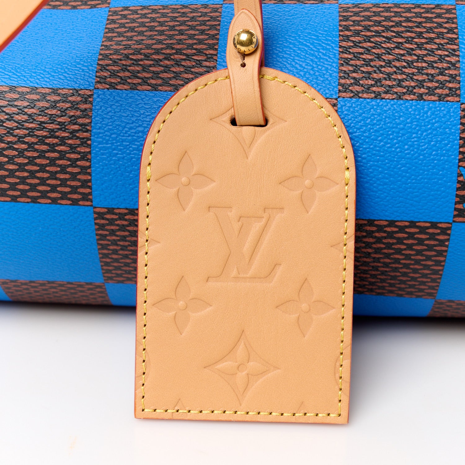 Louis Vuitton Damier Pop Soft Polochon PM Blue 9 of 12