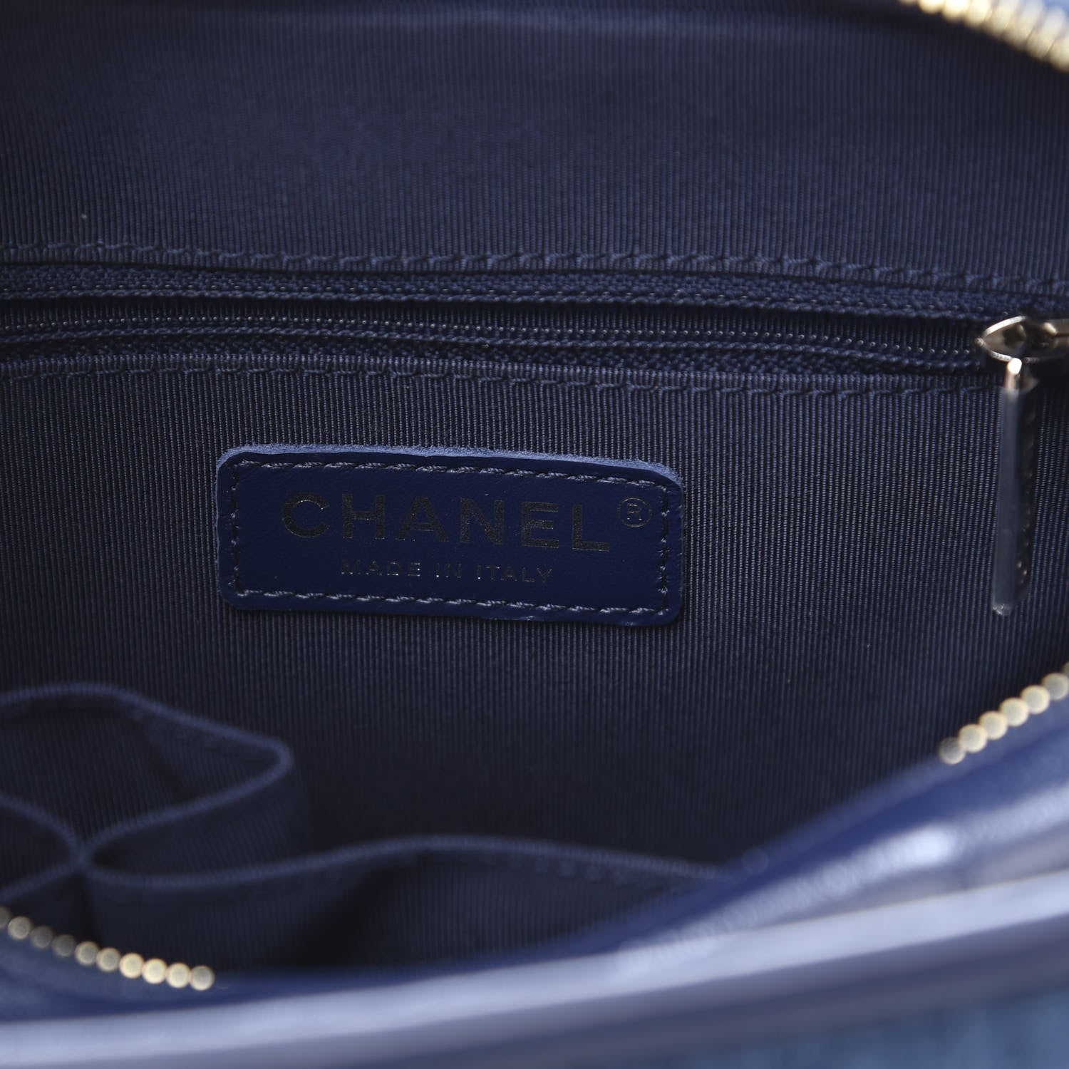 Chanel Denim Calfskin Small Gabrielle Hobo Blue 6 of 12