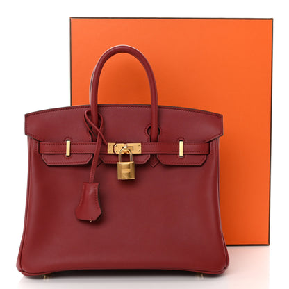 Hermes Veau Jonathan Birkin 25 Rouge Vif 3 of 12