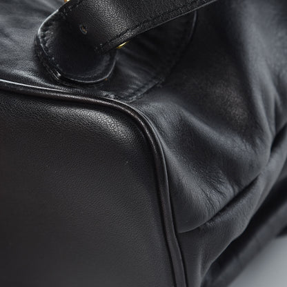 Gucci Calfskin Bamboo Backpack Black 14 of 15