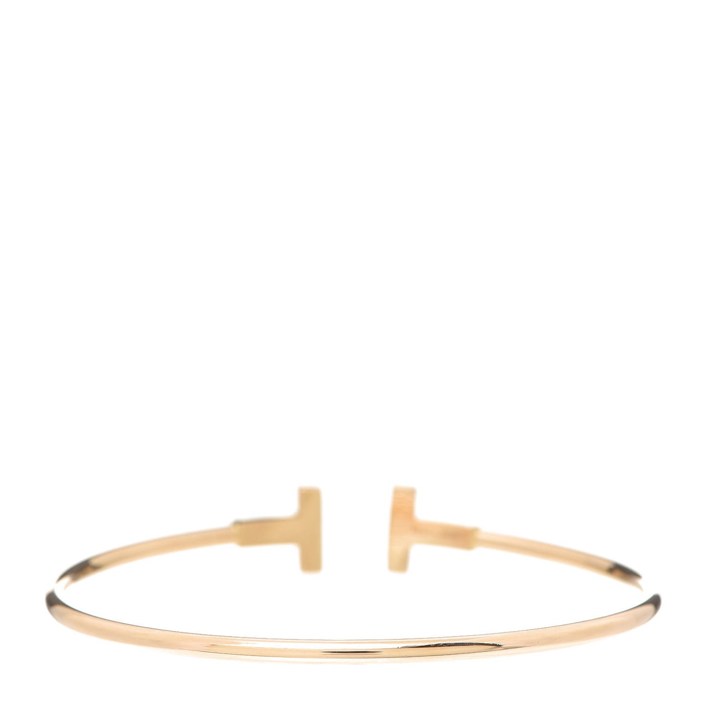 18K Rose Gold T Wire Bracelet
