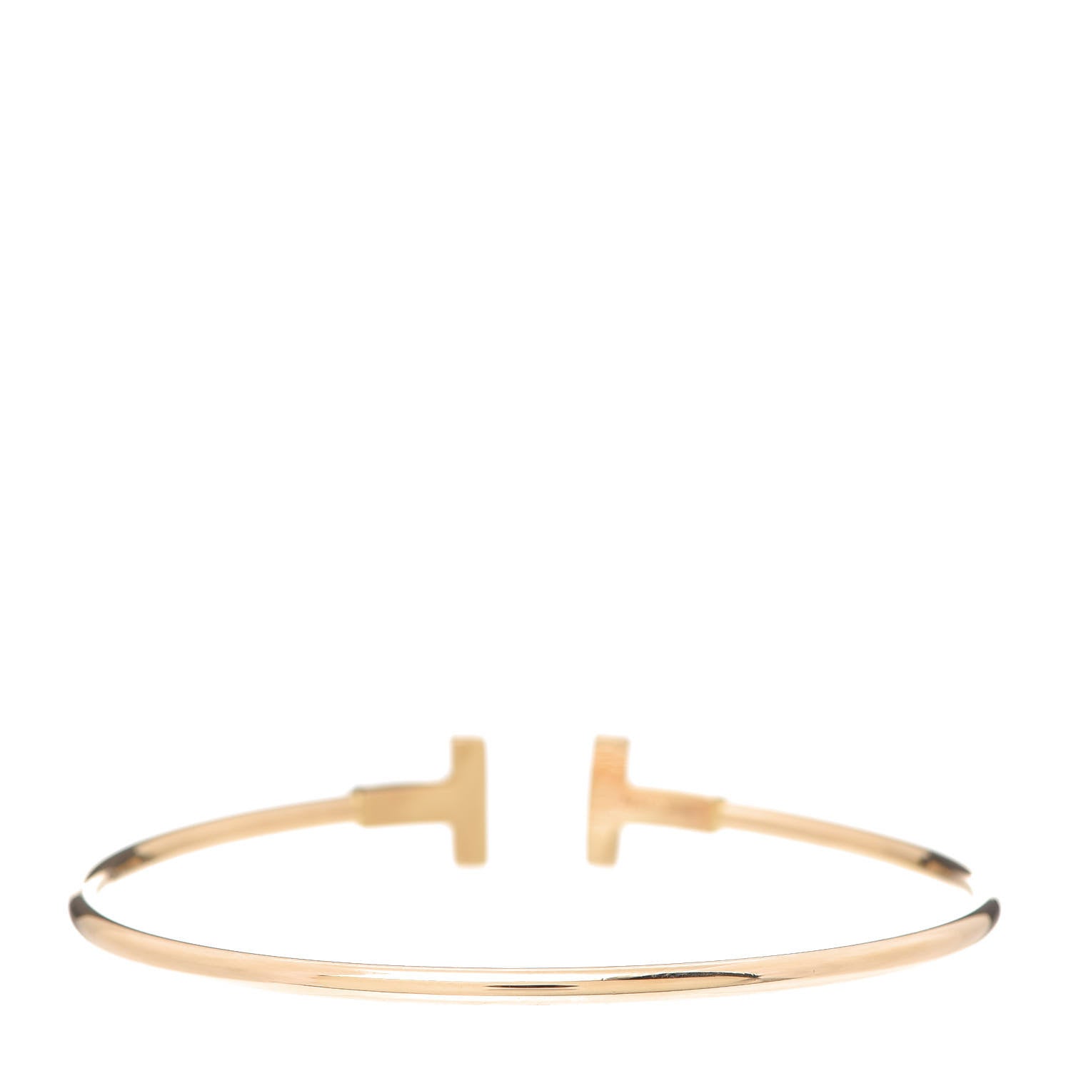 Tiffany 18K Rose Gold T Wire Bracelet 2 of 3
