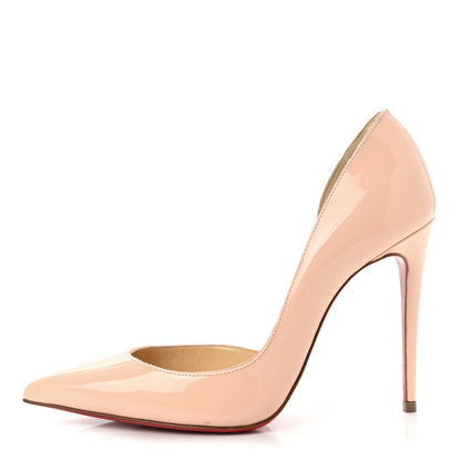 Christian Louboutin Patent Iriza 100 Pumps 35.5 Poudre 1 of 8