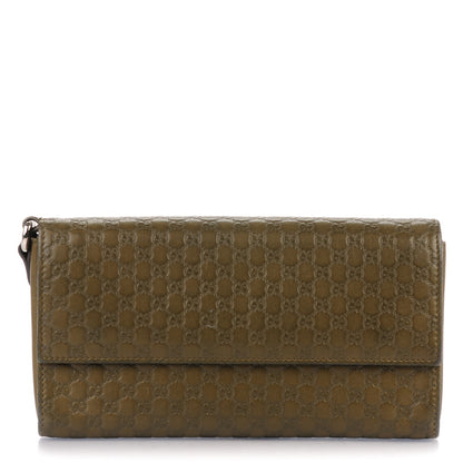 Gucci Microguccissima Travel Document Case Olive 1 of 8