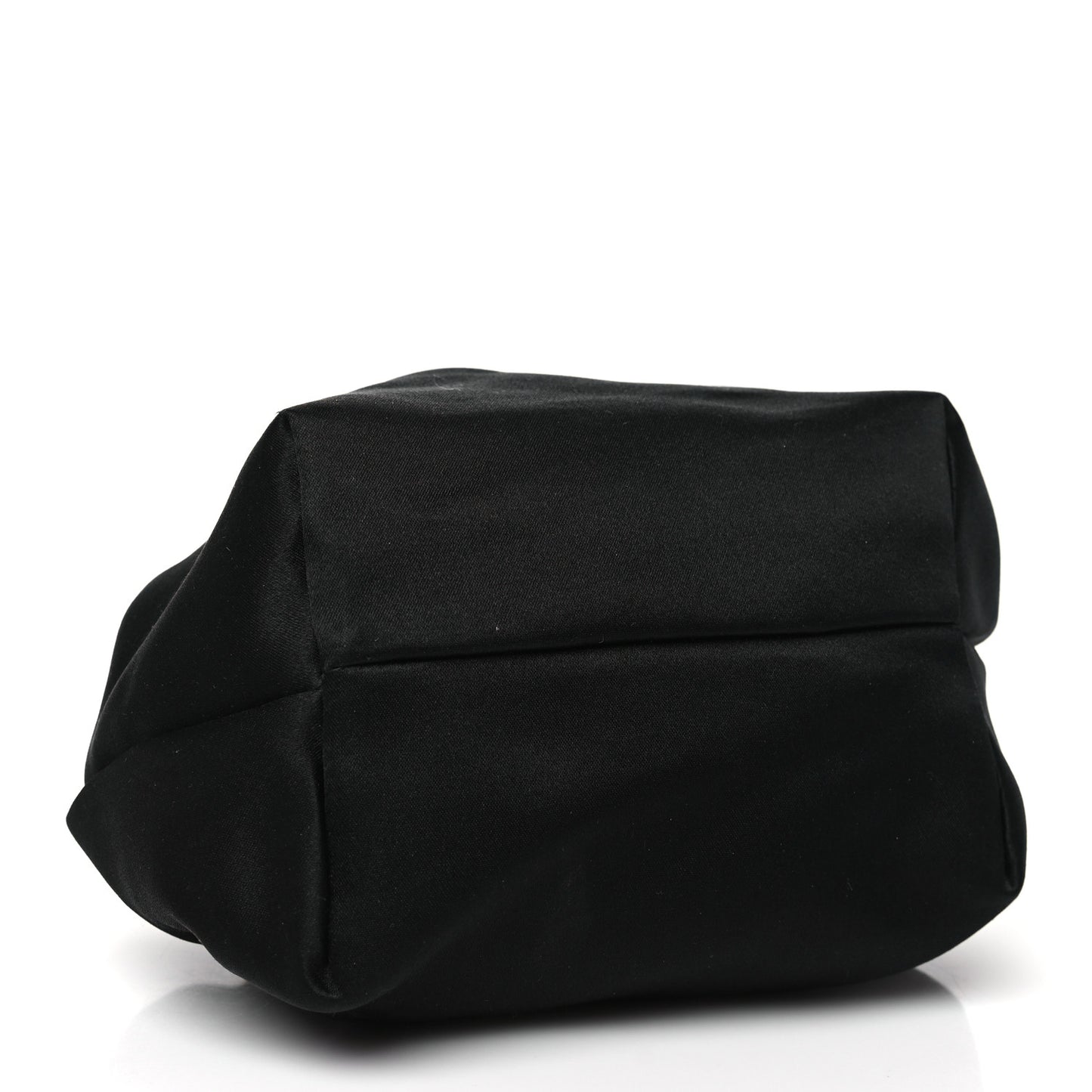 Satin Micro Double Circle Bag Black