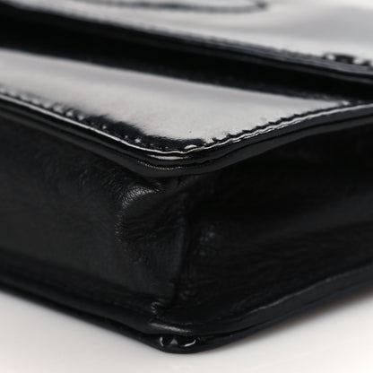 Chanel Patent Timeless CC Wallet On Chain WOC Black 9 of 11
