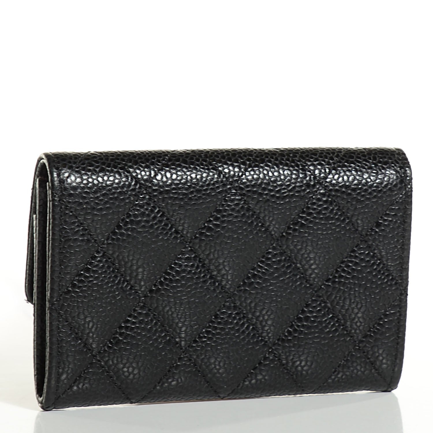 Chanel Caviar Quilted Flap Card Holder Black 3 of 9