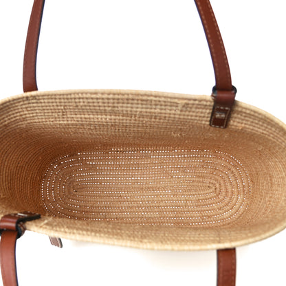 Loewe Raffia Small Square Basket Tote Bag Natural Tan 5 of 16