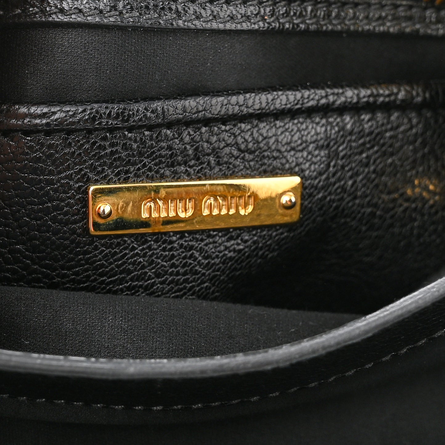 Goatskin Madras Small Crossbody Bag Black