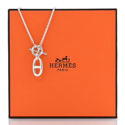 Hermes Sterling Silver Amulette Chaine d'Ancre Necklace 5 of 5