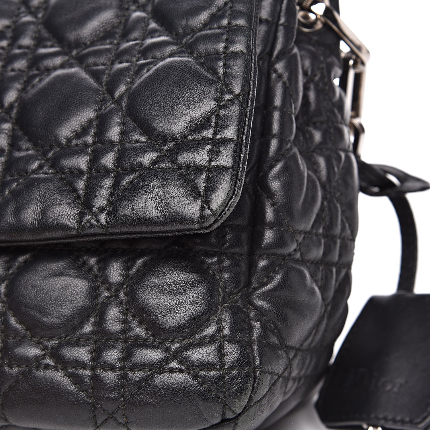 Christian Dior Lambskin Cannage New Lock Flap Black 11 of 16