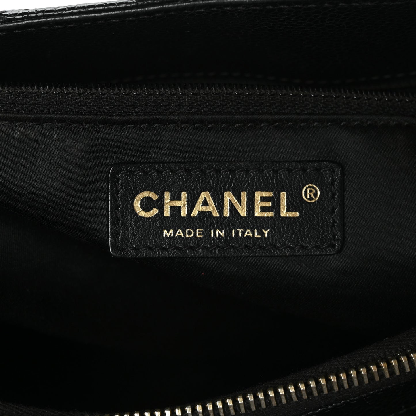 Caviar Quilted Grand Shopping Tote GST Black