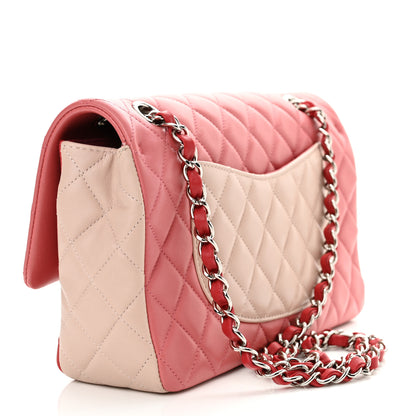 Chanel Lambskin Quilted Tri-Color Medium Valentine Charms Single Flap Pink 3 of 12